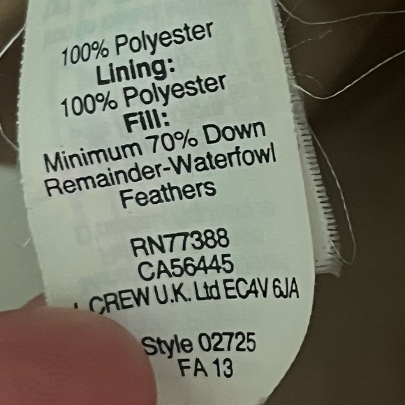 J. Crew • Excursion Quilted Tan Women's Vest - Picture 5 of 5